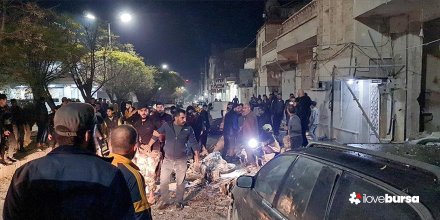 PKK/YPG'li teröristler sınırda ki karakolumuza roketatarla saldırdı.