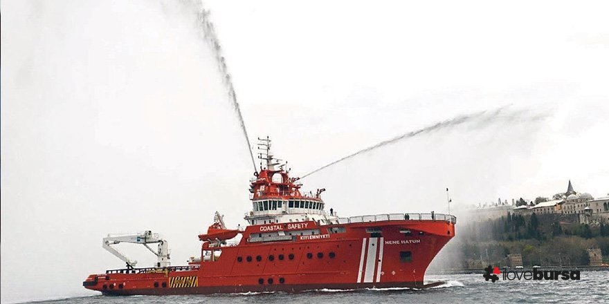 İstanbul'dan harekete geçen ilk acil müdahale gemisi Nene Hatun yola çıktı.