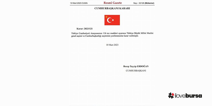 Resmi Gazete Cumhurbaşkanlığı Kararını Yayımladı.